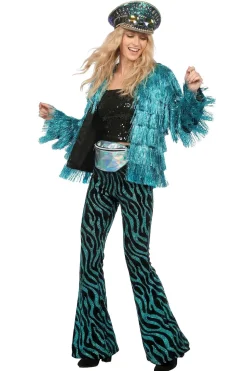 Flare Broek Velvet Waves