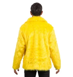 Fluffy Faux Fur Jas unisex model