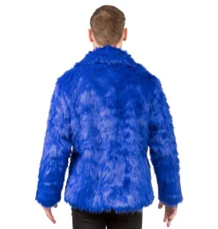 Fluffy Faux Fur Jas unisex model