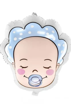 Folieballon baby met speen 40x45cm