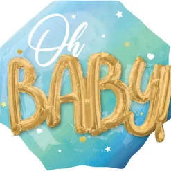 Folieballon boeket oh baby boy - girl