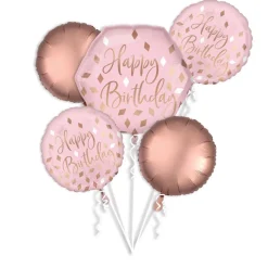 Folieballon Bouquet Blush Birthday