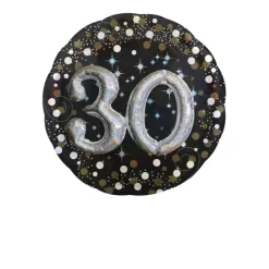 Folieballon 3D Sparkling Celebration Happy leeftijden 91cm