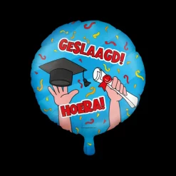 Folieballon Geslaagd Cartoon
