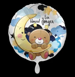 Folieballon Hoera! Een jongen - meisje