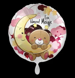 Folieballon Hoera! Een jongen - meisje