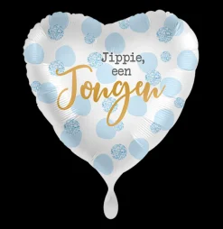 Folieballon jippie een jongen - meisje