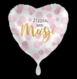Folieballon jippie een jongen - meisje