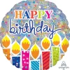 Folieballon Jumbo Holographic Birthday Candles
