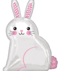 Folieballon Junior Shape White Satin Bunny