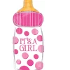 Folieballon Junior Shape Baby Bottle It's a Girl