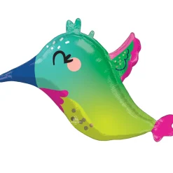 Folieballon Junior Shape Colorful Hummingbird