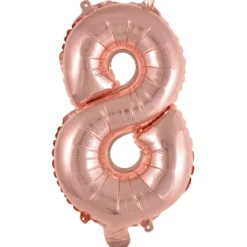 Folieballon mini cijfers - verschillende varianten