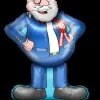 Folieballon pop - Abraham cartoon 90cm