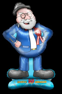 Folieballon pop - Abraham cartoon 90cm