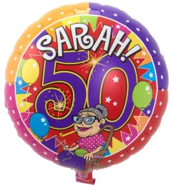 Folieballon Sarah Knalfeest S40