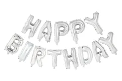 Folieballon slinger Happy Birthday