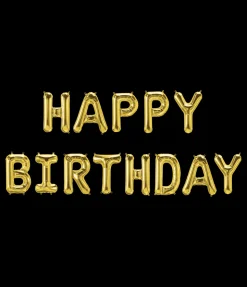 Folieballon slinger Happy Birthday