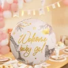 Folieballon standaard baby safari pink