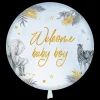 Folieballon standaard baby safari blue