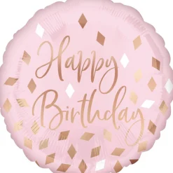 Folieballon Standard Blush Birthday