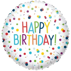 Folieballon Standard Confetti Birthday