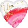Folieballon Standard Geode Watercolour Love