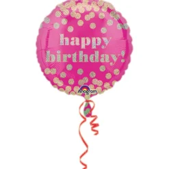 Folieballon Standard Holographic HBD Dotty