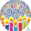 Folieballon Standard Holographic Birthday Candles