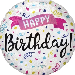Folieballon Standard Holographic HBD Sparkle