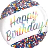 Folieballon Standard Iridescent Birthday Confetti