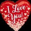 Folieballon Standard Rose Gold Hearts