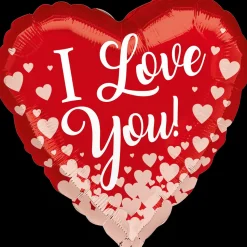 Folieballon Standard Rose Gold Hearts