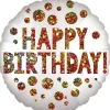 Folieballon Standard Satin Infused Birthday Sequins