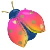 Folieballon SuperShape Colorful Ladybug