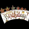 Folieballon SuperShape Happy Birthday Glitter