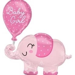Folieballon SuperShape Olifant Baby Girl