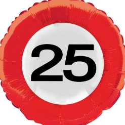 Folieballon verkeersbord leeftijden
