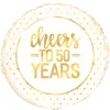 Folieballon Zilver Cheers 50 Years S40