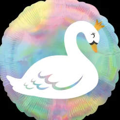 Folieballon Standard Iridescent Pastel Swan
