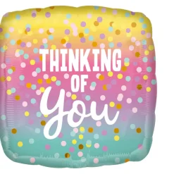Folieballon Standard Thinking of You Pastel Dots