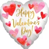 Folieballon Standard Watercolour Happy Valentine's Day