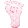 Folieballon SuperShape Foot - It's a Girl