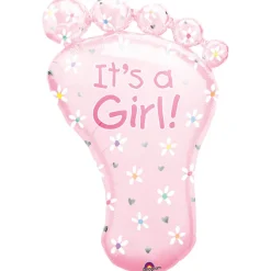 Folieballon SuperShape Foot - It's a Girl