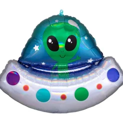 Folieballon SuperShape Holographic Alien Space Ship