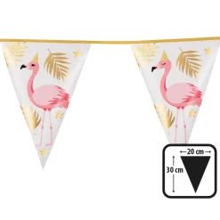 Folievlaggenlijn Flamingo 4m