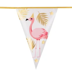 Folievlaggenlijn Flamingo 4m