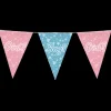 Gender reveal team vlaggenlijn 10m