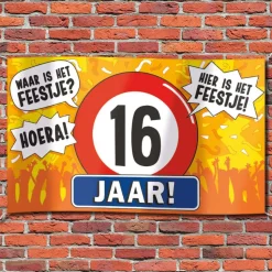 Gevel vlag - 16 jaar