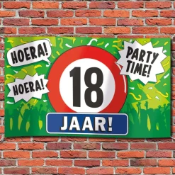 Gevel vlag - 18 jaar